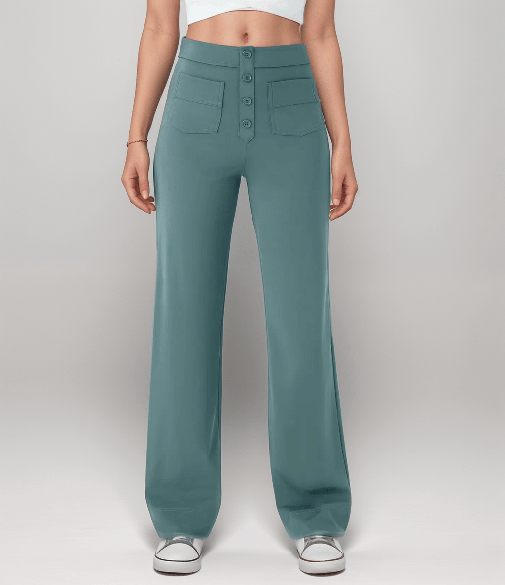 Nina | Pantalón elástico de cintura alta - vittoria stile