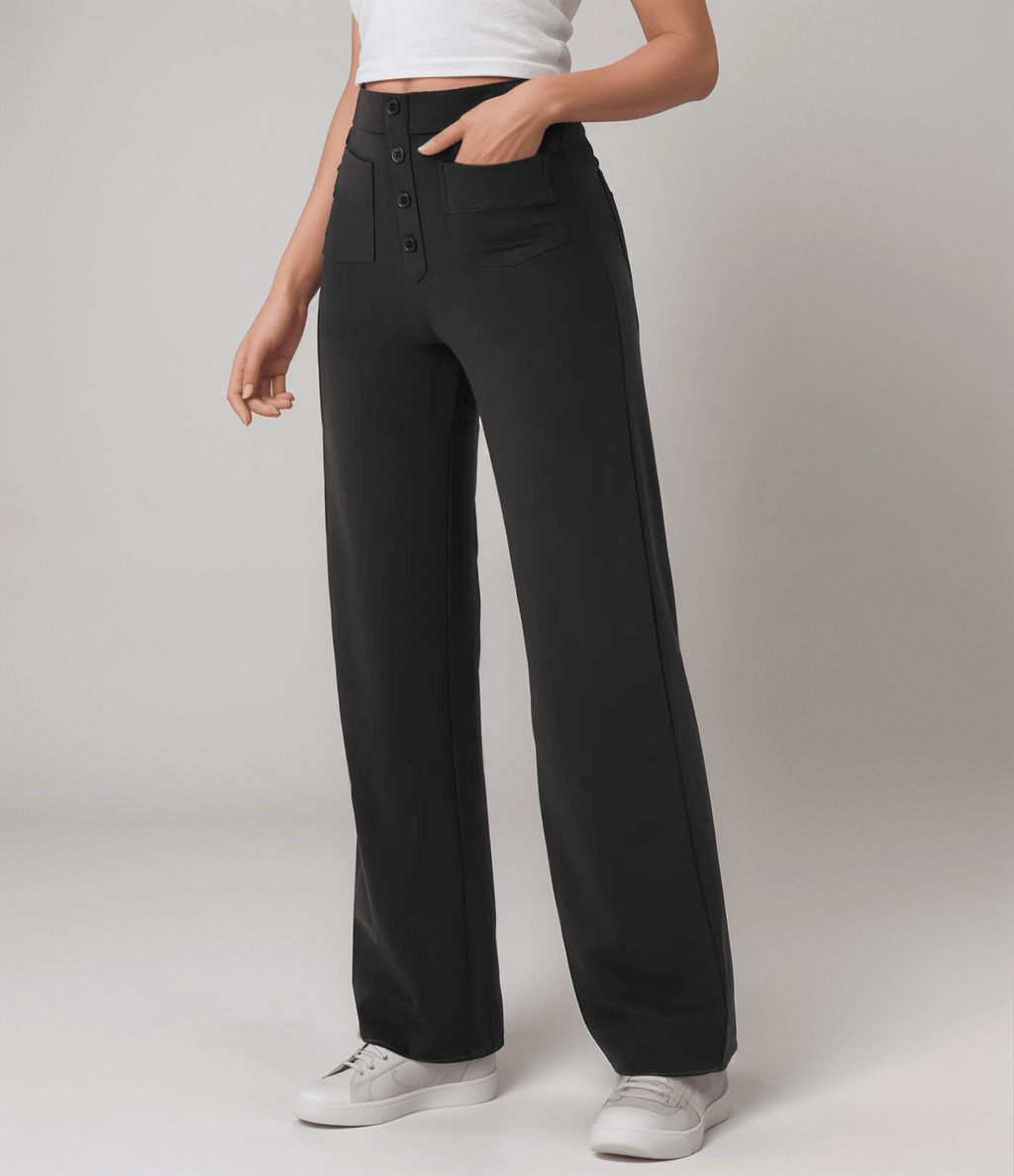 Nina | Pantalón elástico de cintura alta - vittoria stile