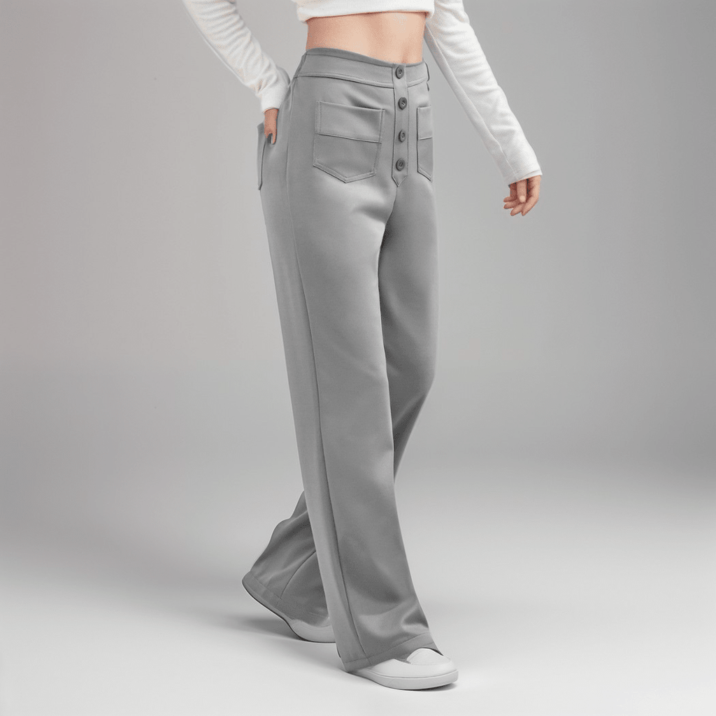 Nina | Pantalón elástico de cintura alta - vittoria stile