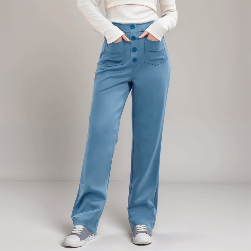 Nina | Pantalón elástico de cintura alta - vittoria stile