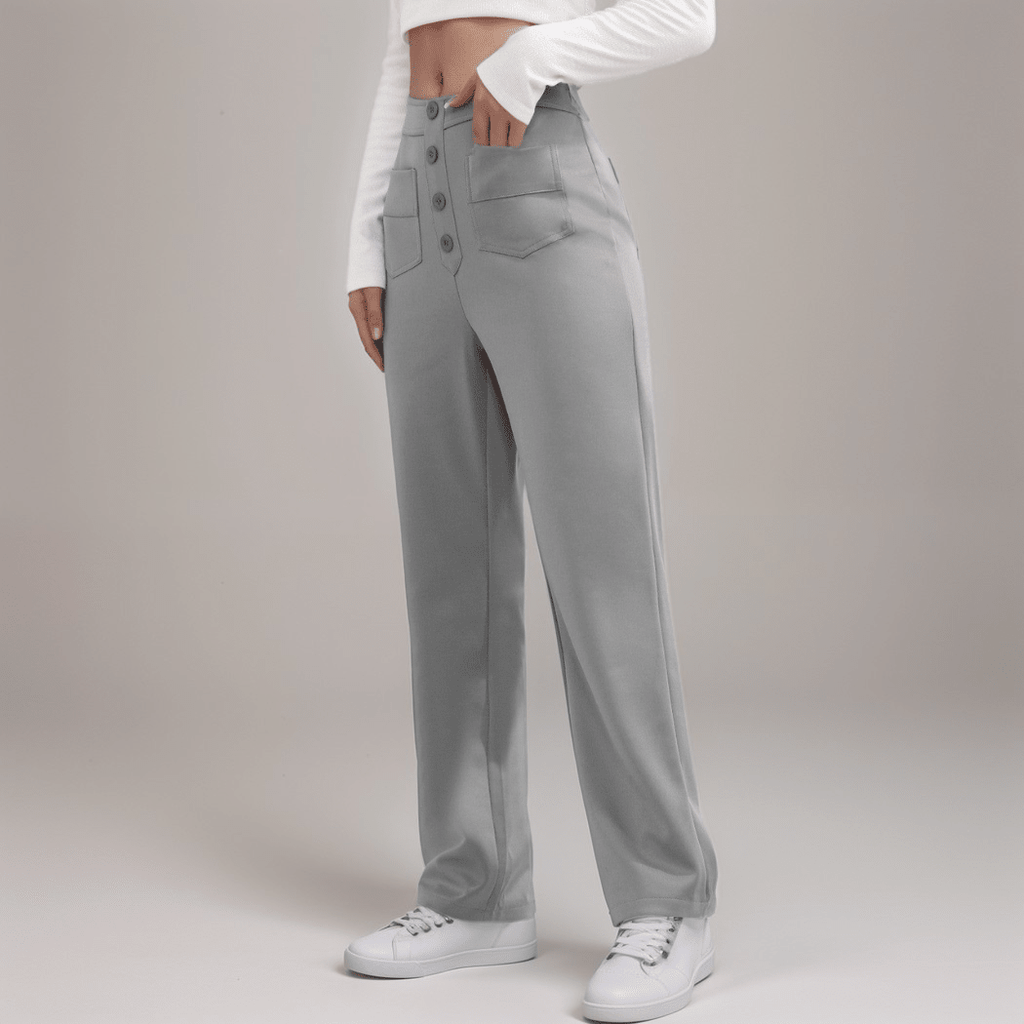 Nina | Pantalón elástico de cintura alta - vittoria stile