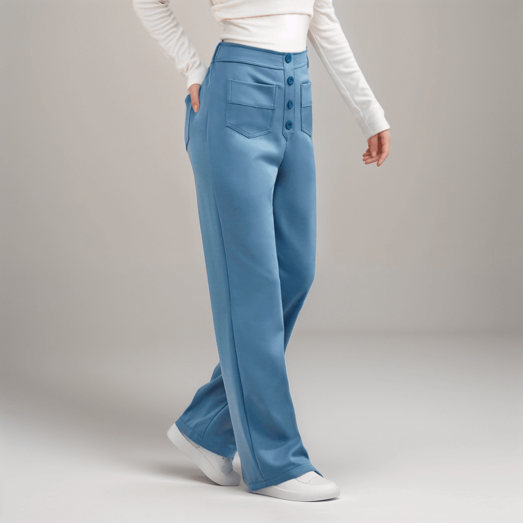 Nina | Pantalón elástico de cintura alta - vittoria stile