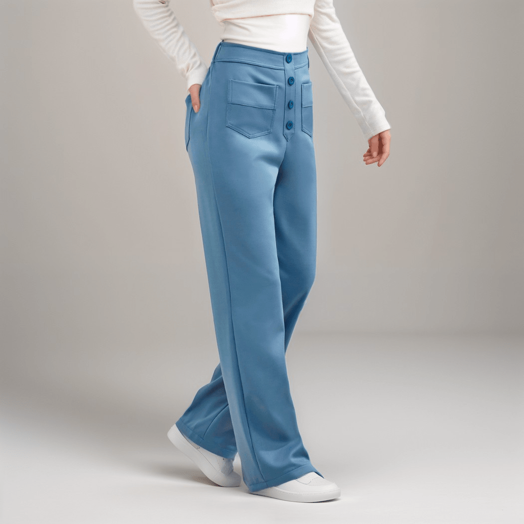 Nina | Pantalón elástico de cintura alta - vittoria stile