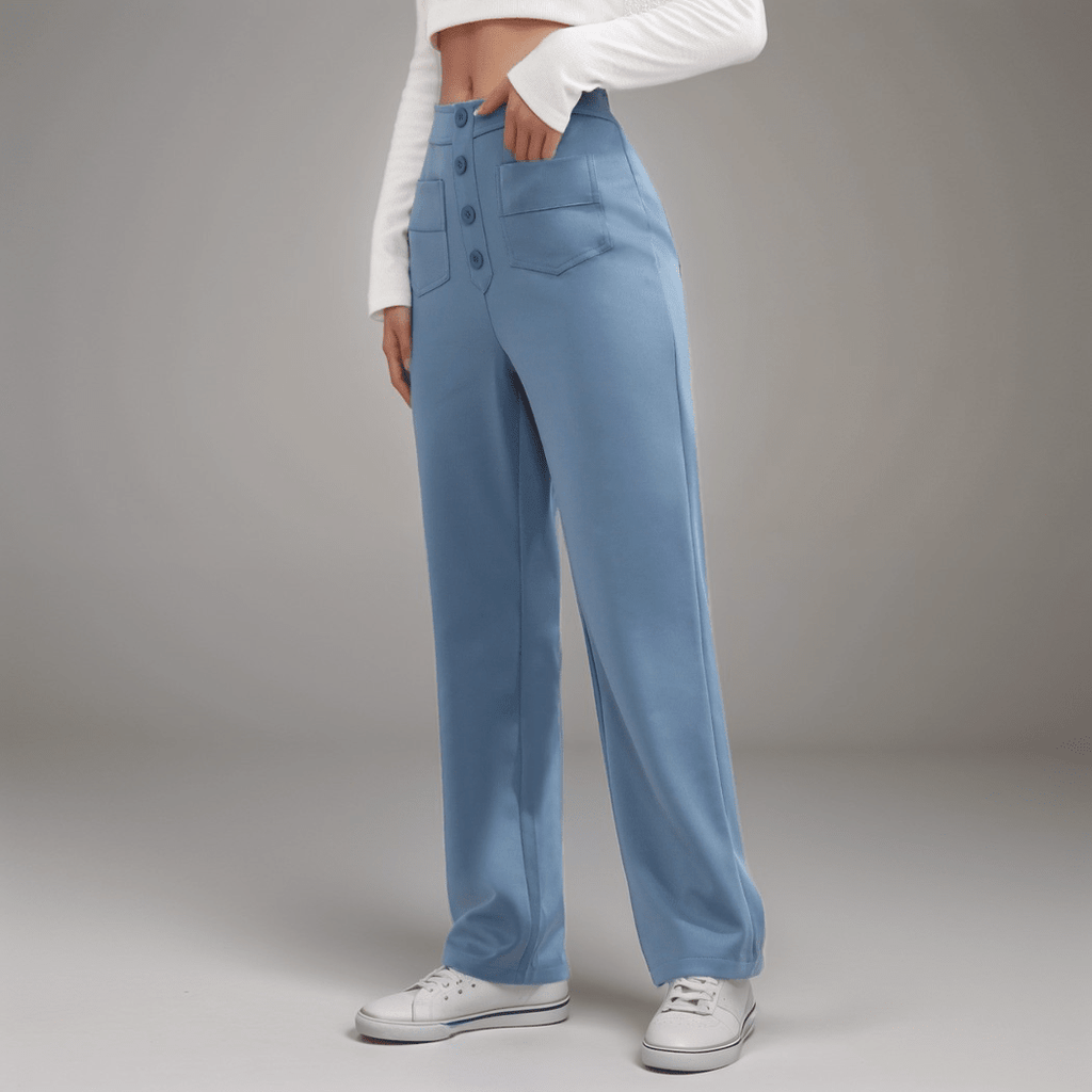 Nina | Pantalón elástico de cintura alta - vittoria stile