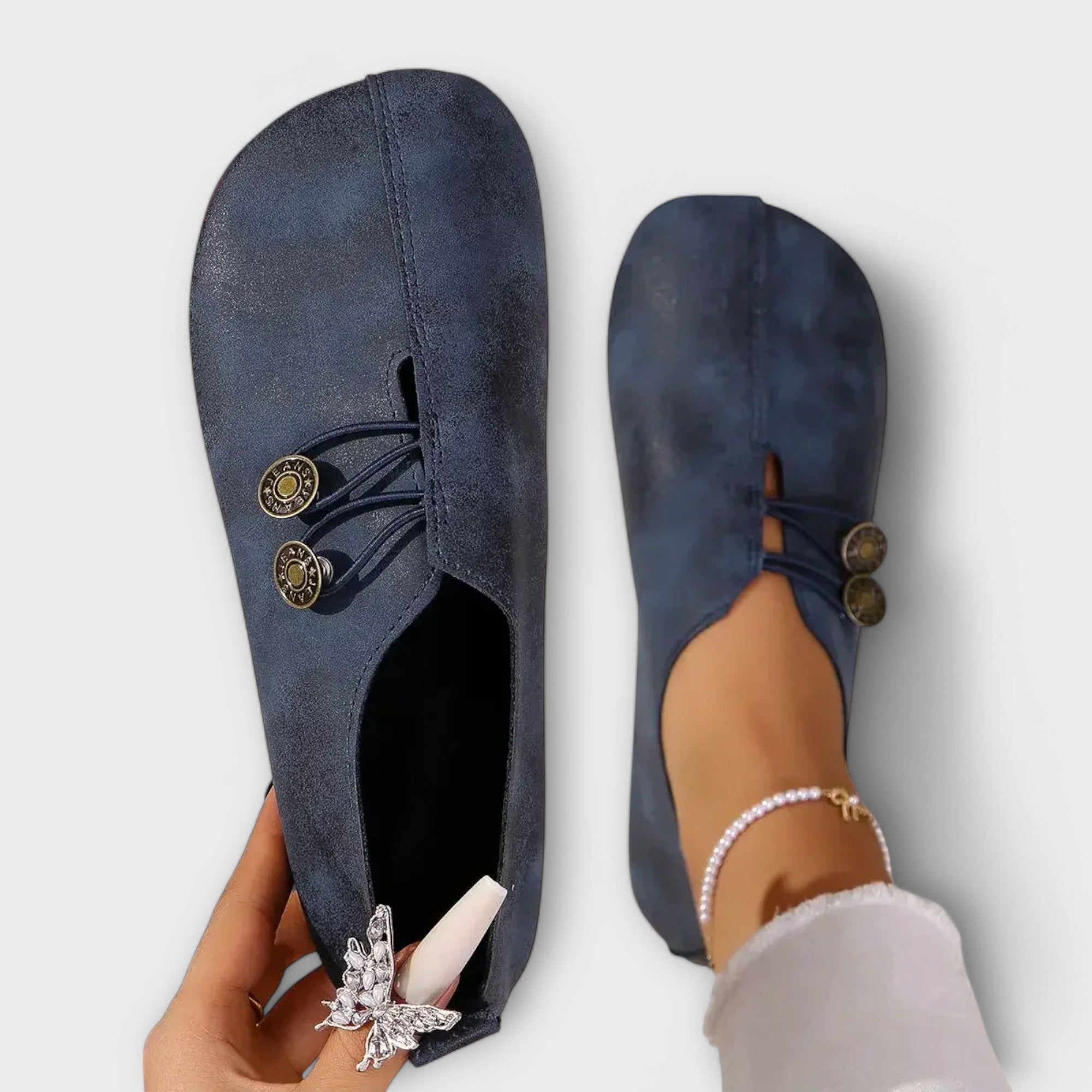 Noira - Mocasín de ante - vittoria stile