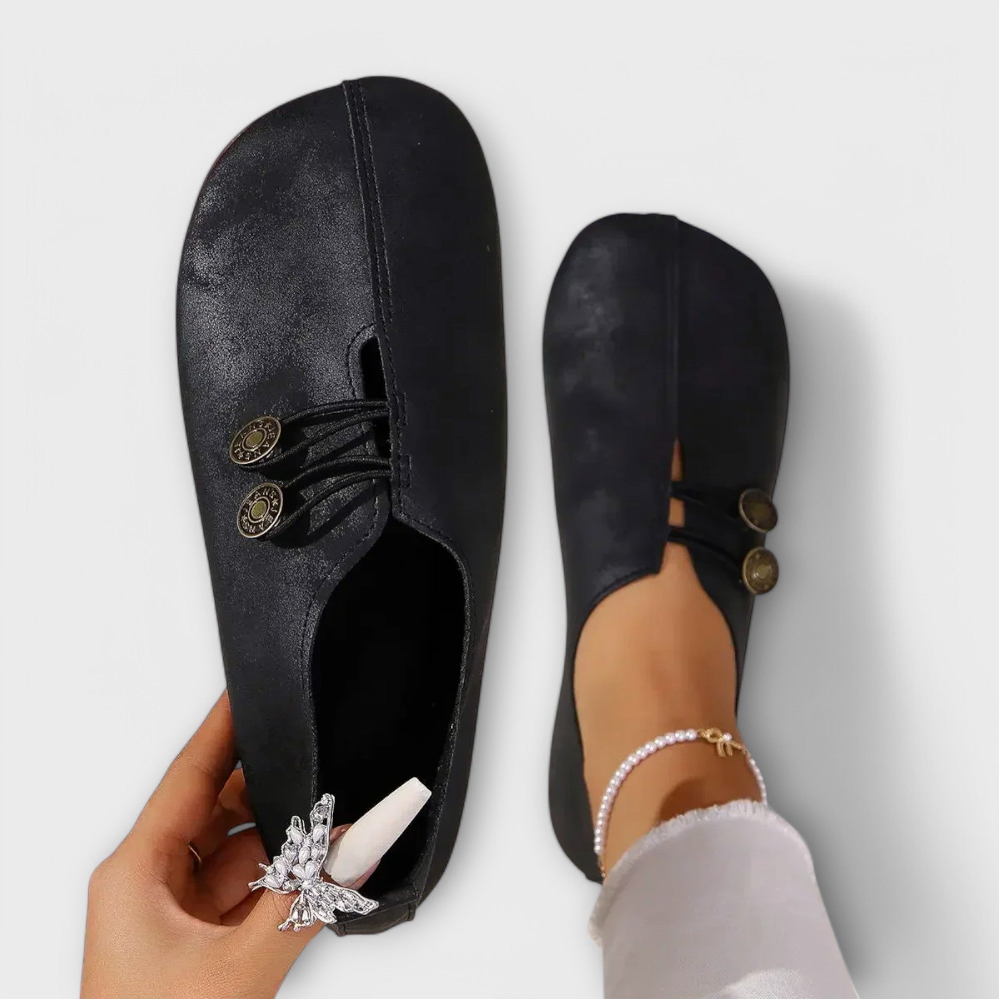 Noira - Mocasín de ante - vittoria stile