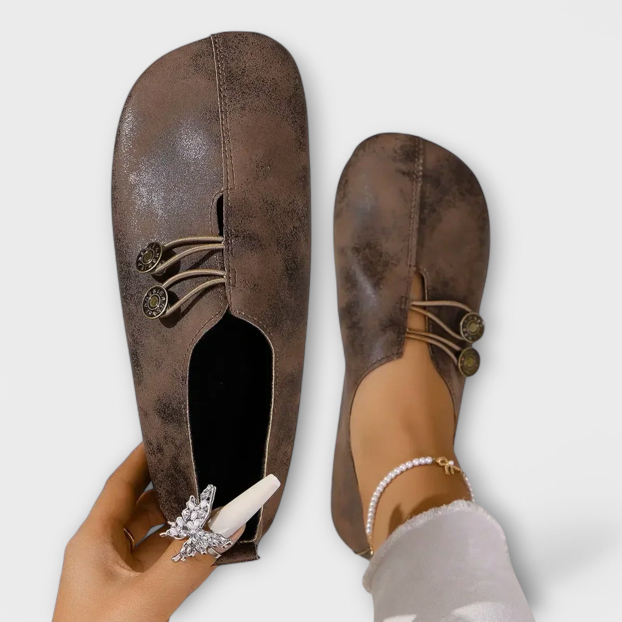 Noira - Mocasín de ante - vittoria stile