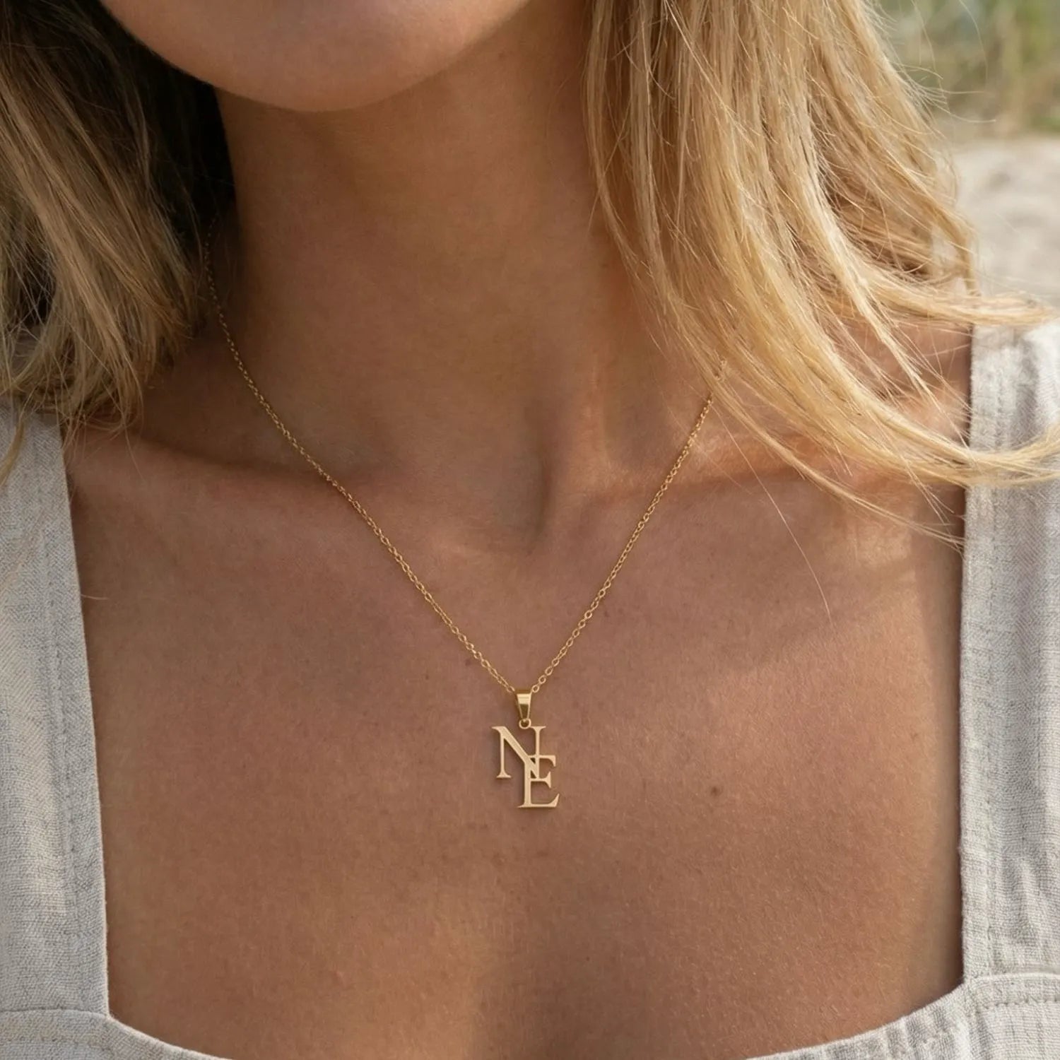Oliwia - Collar con iniciales dobles - vittoria stile