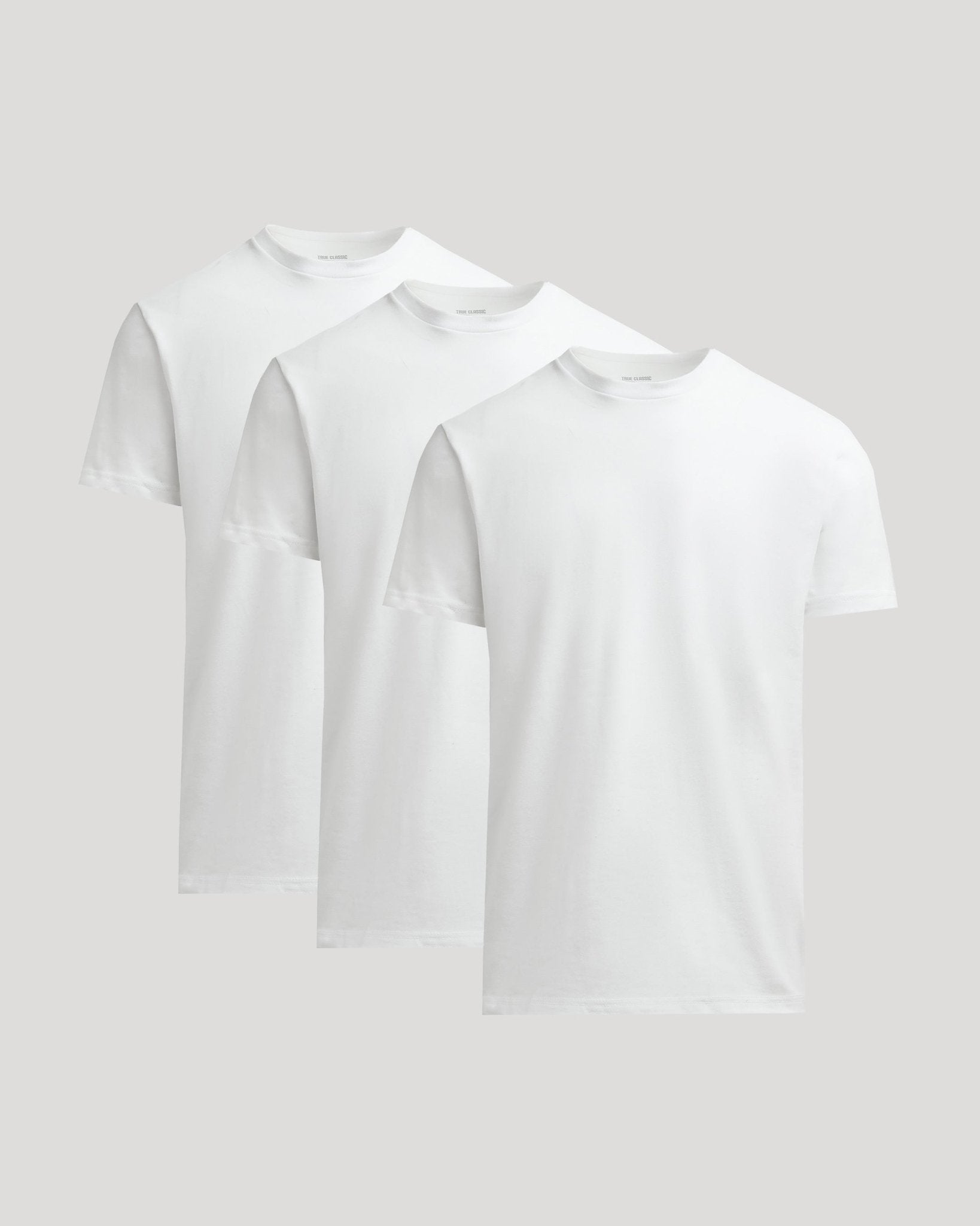 Pack de 3 camisetas blancas de cuello redondo de peso pesado - vittoria stile