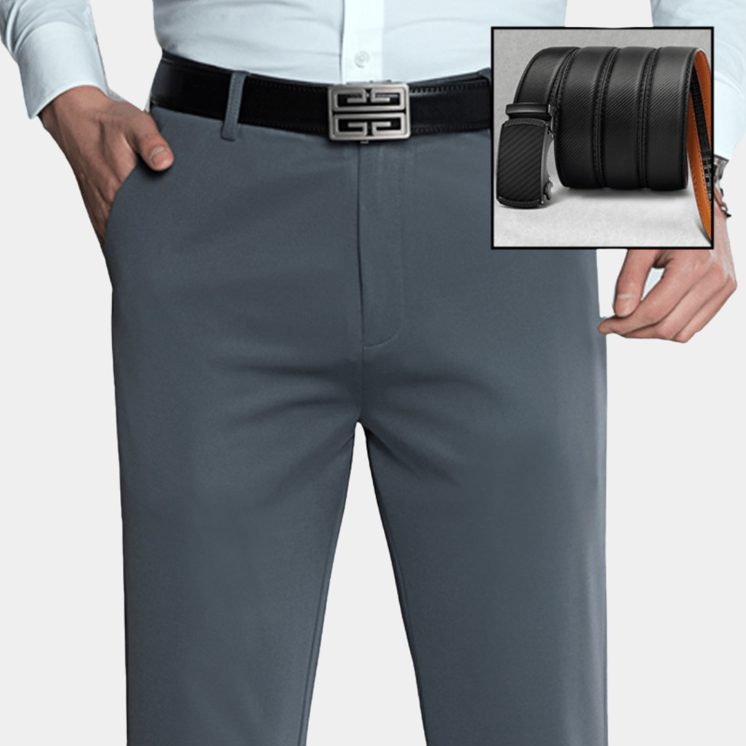 Pantalon Clasico Hombre Stretch + Cintura in Omaggio - vittoria stile