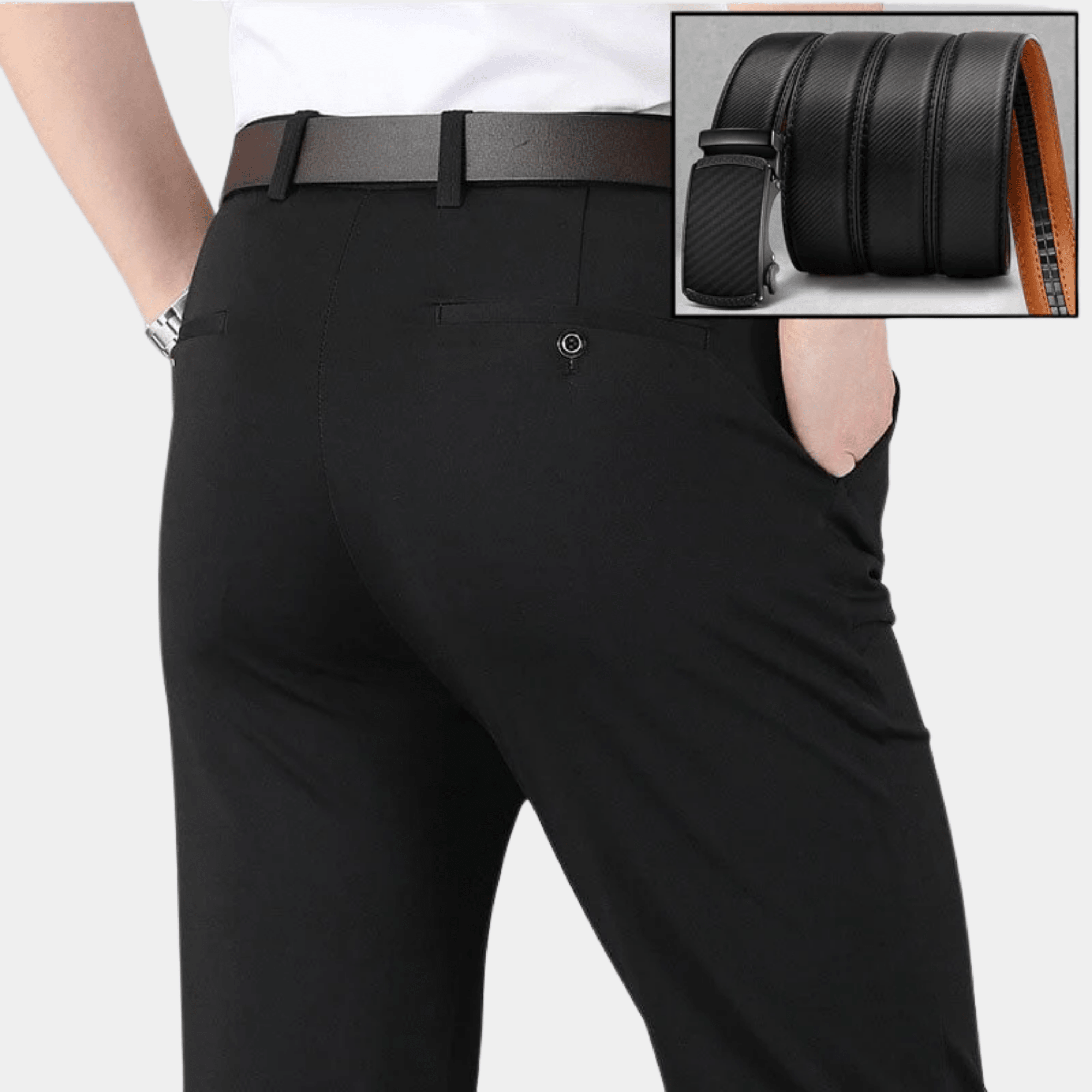 Pantalon Clasico Hombre Stretch + Cintura in Omaggio - vittoria stile