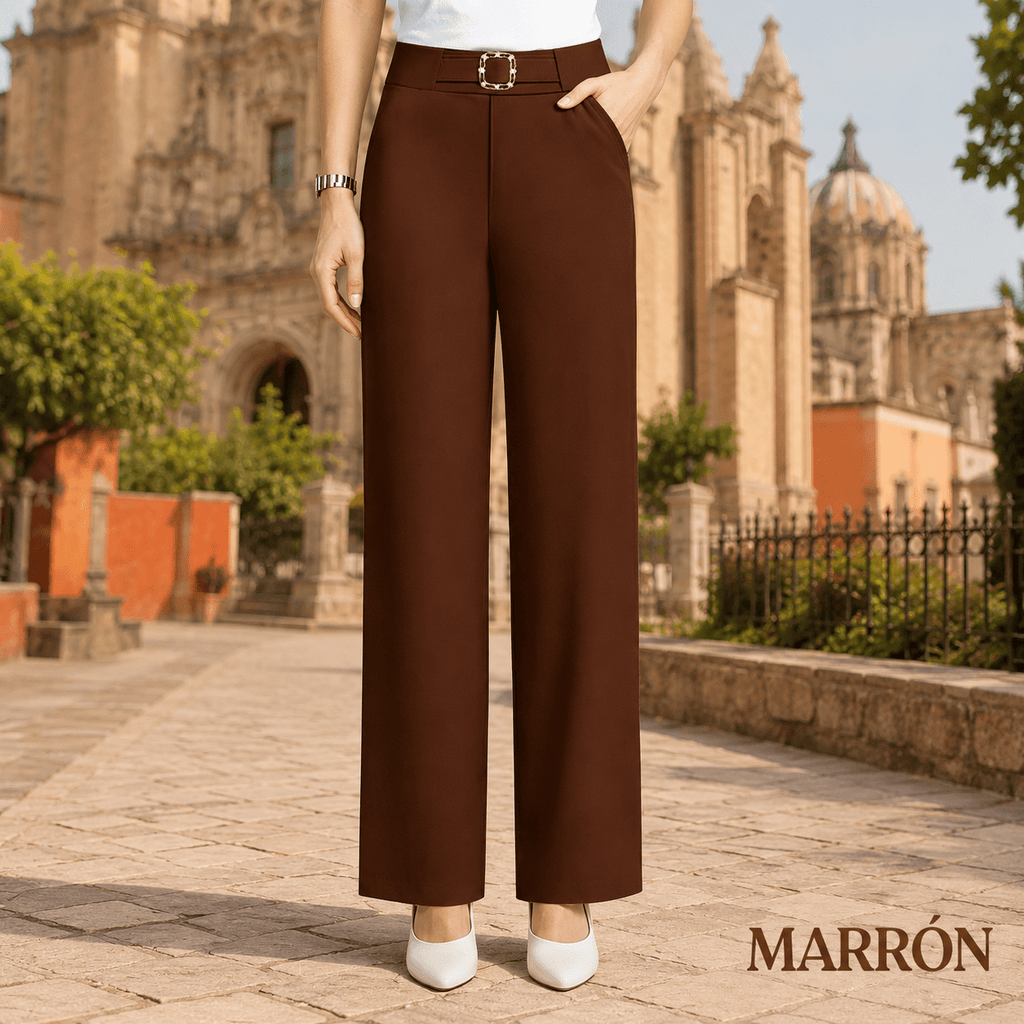 Pantalón Sora Grace™ - Talle Alto, Cintura Cómoda y Caída Elegante - vittoria stile