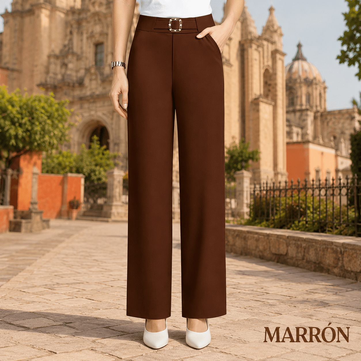 Pantalón Sora Grace™ - Talle Alto, Cintura Cómoda y Caída Elegante - vittoria stile