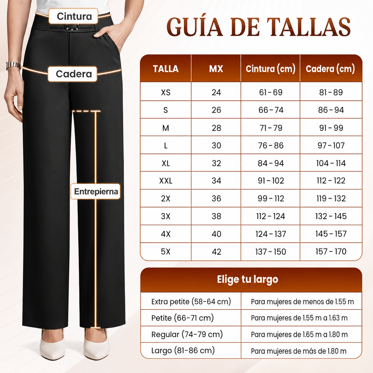 Pantalón Sora Grace™ - Talle Alto, Cintura Cómoda y Caída Elegante - vittoria stile