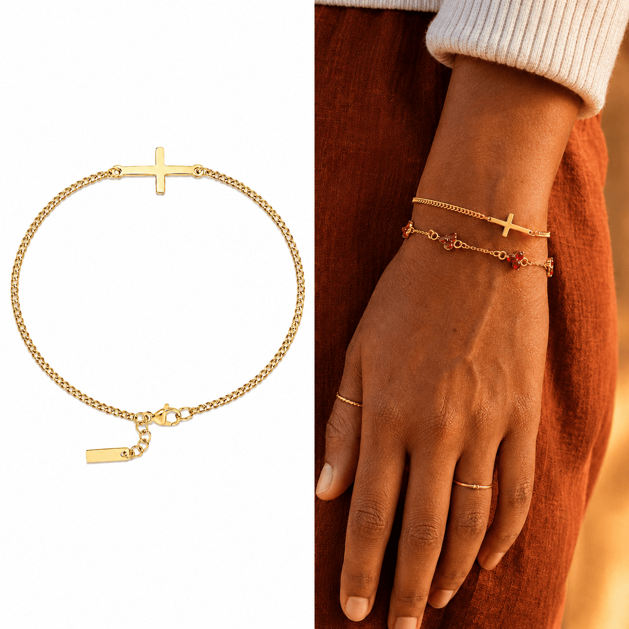 PULSERA CRUZ ETERNA - vittoria stile