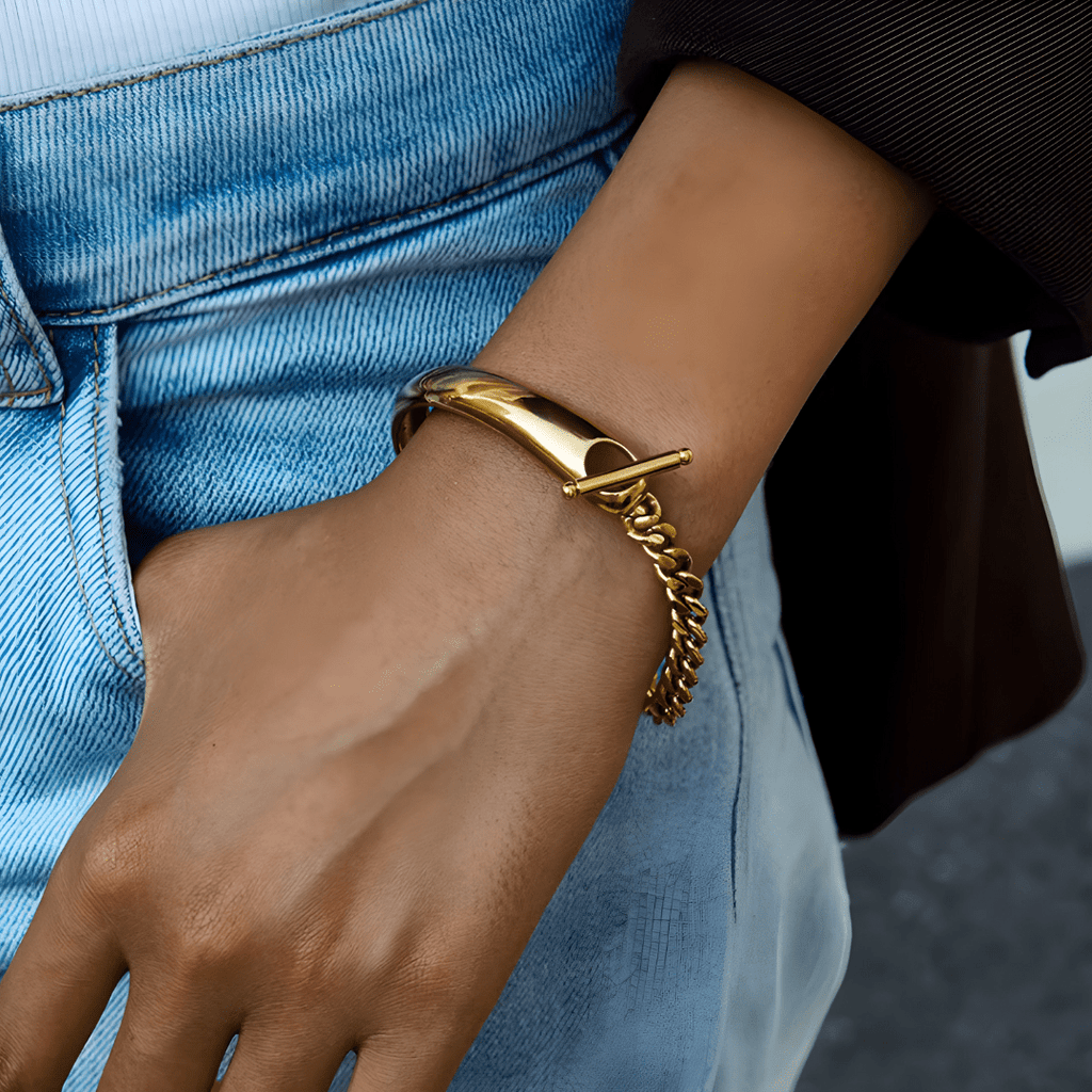 Pulsera Golden Asimétrica - vittoria stile