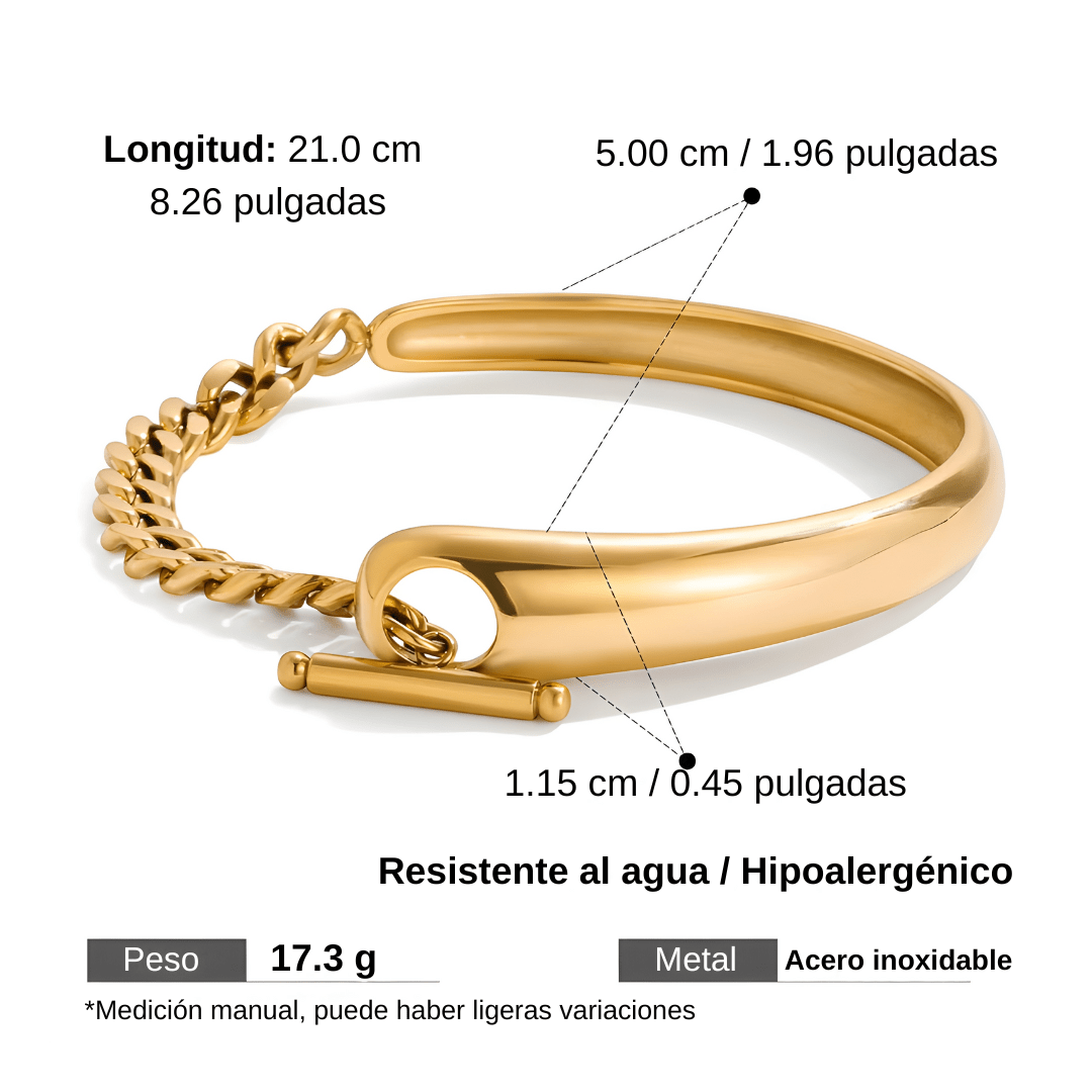 Pulsera Golden Asimétrica - vittoria stile