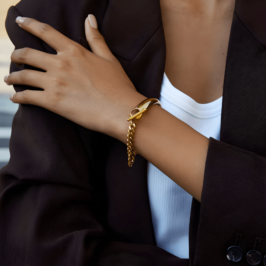Pulsera Golden Asimétrica - vittoria stile