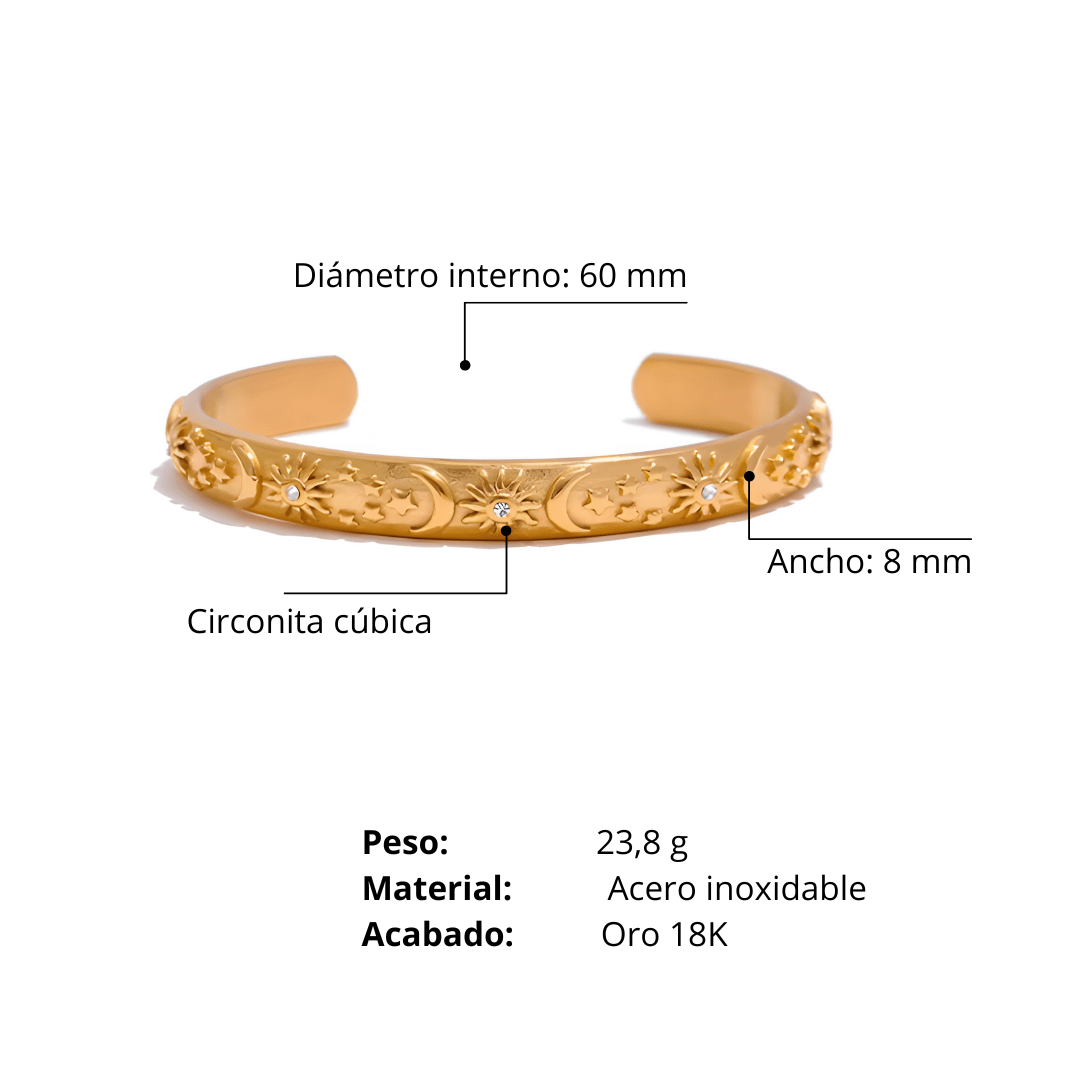 Pulsera Sol, Luna y Estrellas - vittoria stile