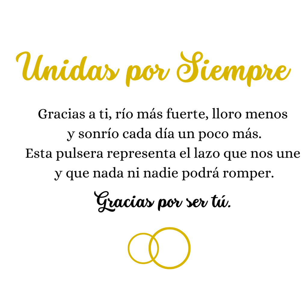 Pulsera Unidas por Siempre - vittoria stile