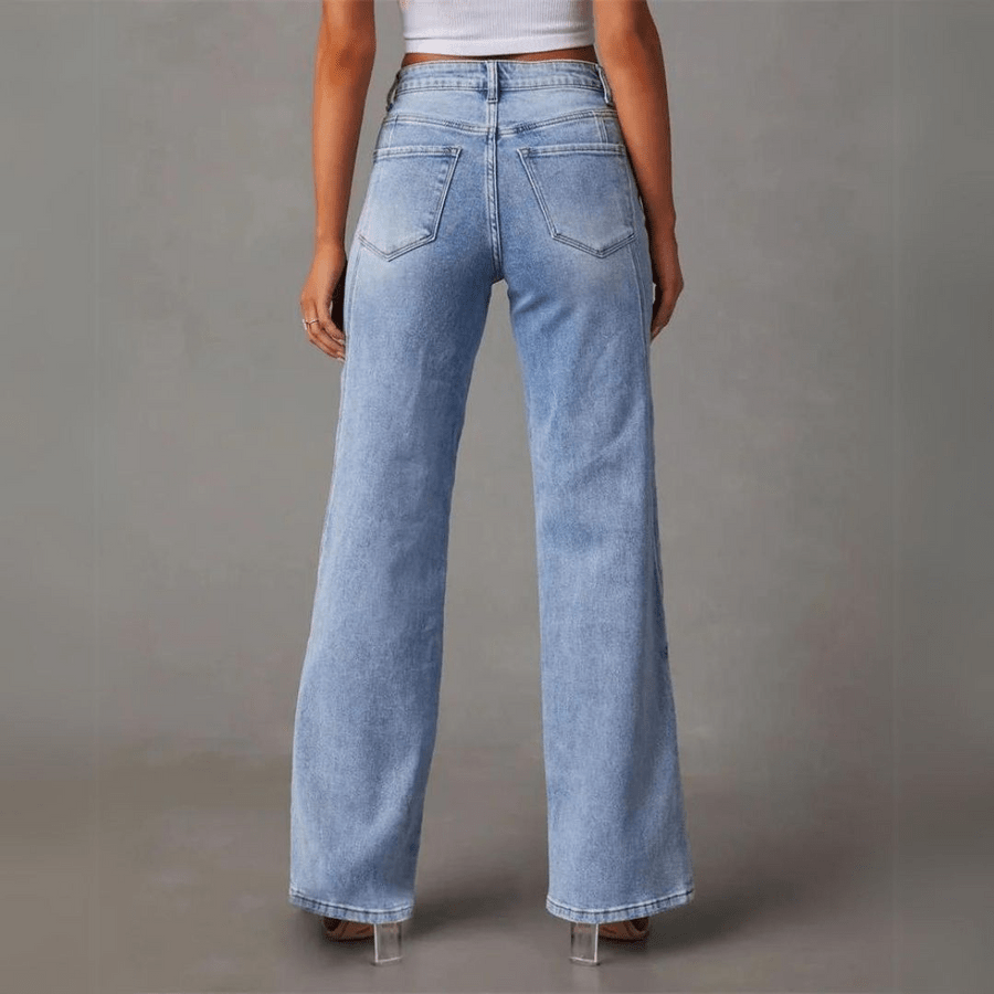 QUINTINA | JEANS ANCHOS DE TIRO ALTO - vittoria stile