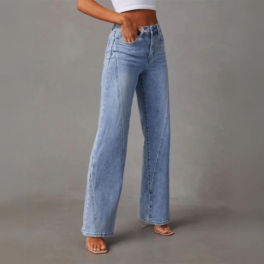 QUINTINA | JEANS ANCHOS DE TIRO ALTO - vittoria stile