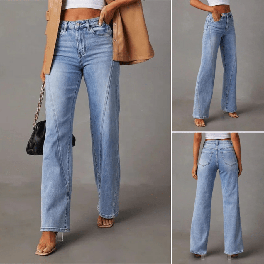 QUINTINA | JEANS ANCHOS DE TIRO ALTO - vittoria stile