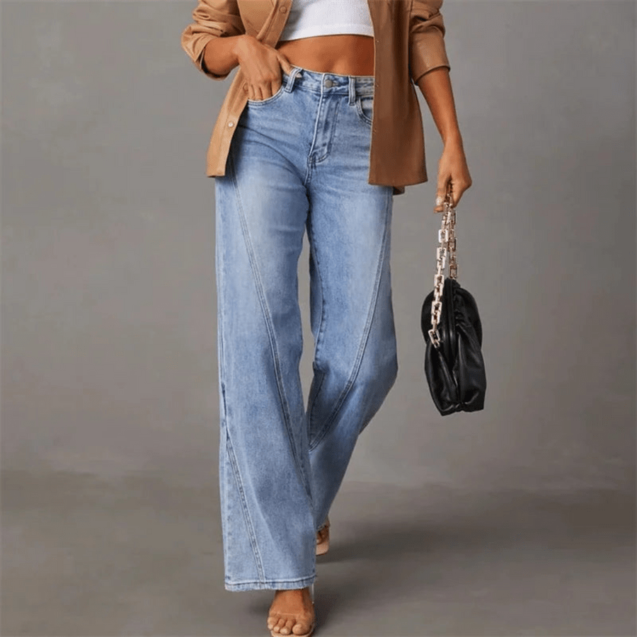 QUINTINA | JEANS ANCHOS DE TIRO ALTO - vittoria stile