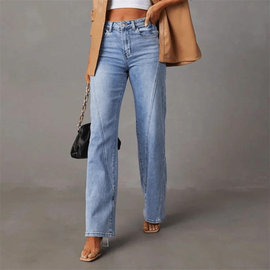 QUINTINA | JEANS ANCHOS DE TIRO ALTO - vittoria stile