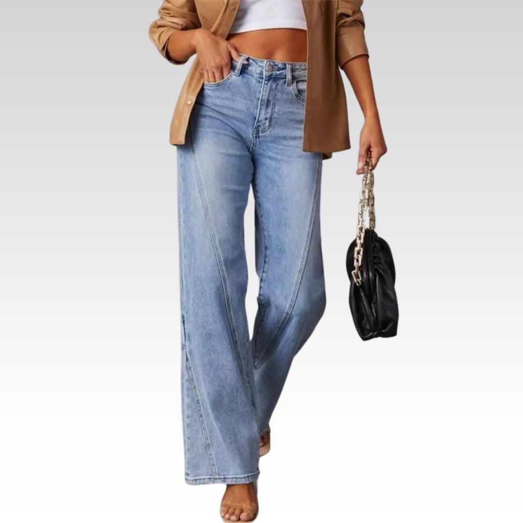 QUINTINA | JEANS ANCHOS DE TIRO ALTO - vittoria stile