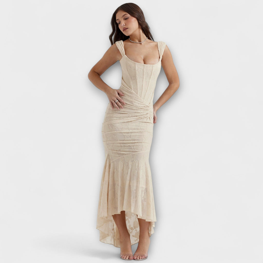 Renske - Vestido largo con corsé elegante y refinado - vittoria stile