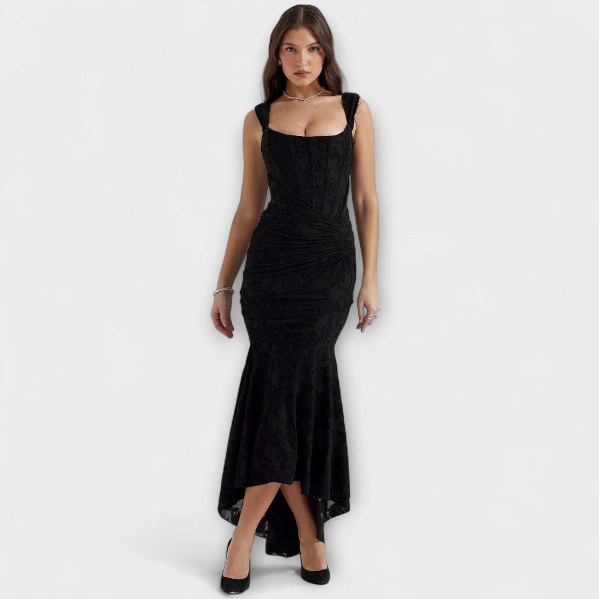Renske - Vestido largo con corsé elegante y refinado - vittoria stile