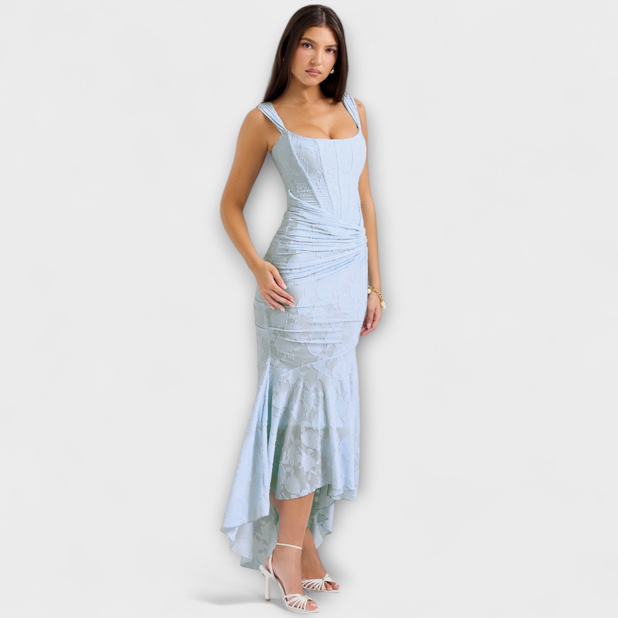 Renske - Vestido largo con corsé elegante y refinado - vittoria stile