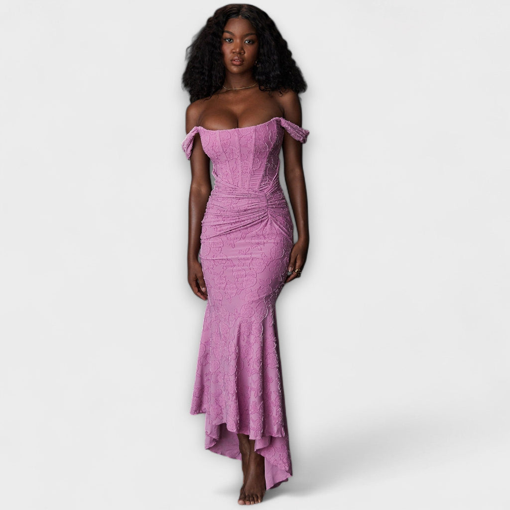 Renske - Vestido largo con corsé elegante y refinado - vittoria stile