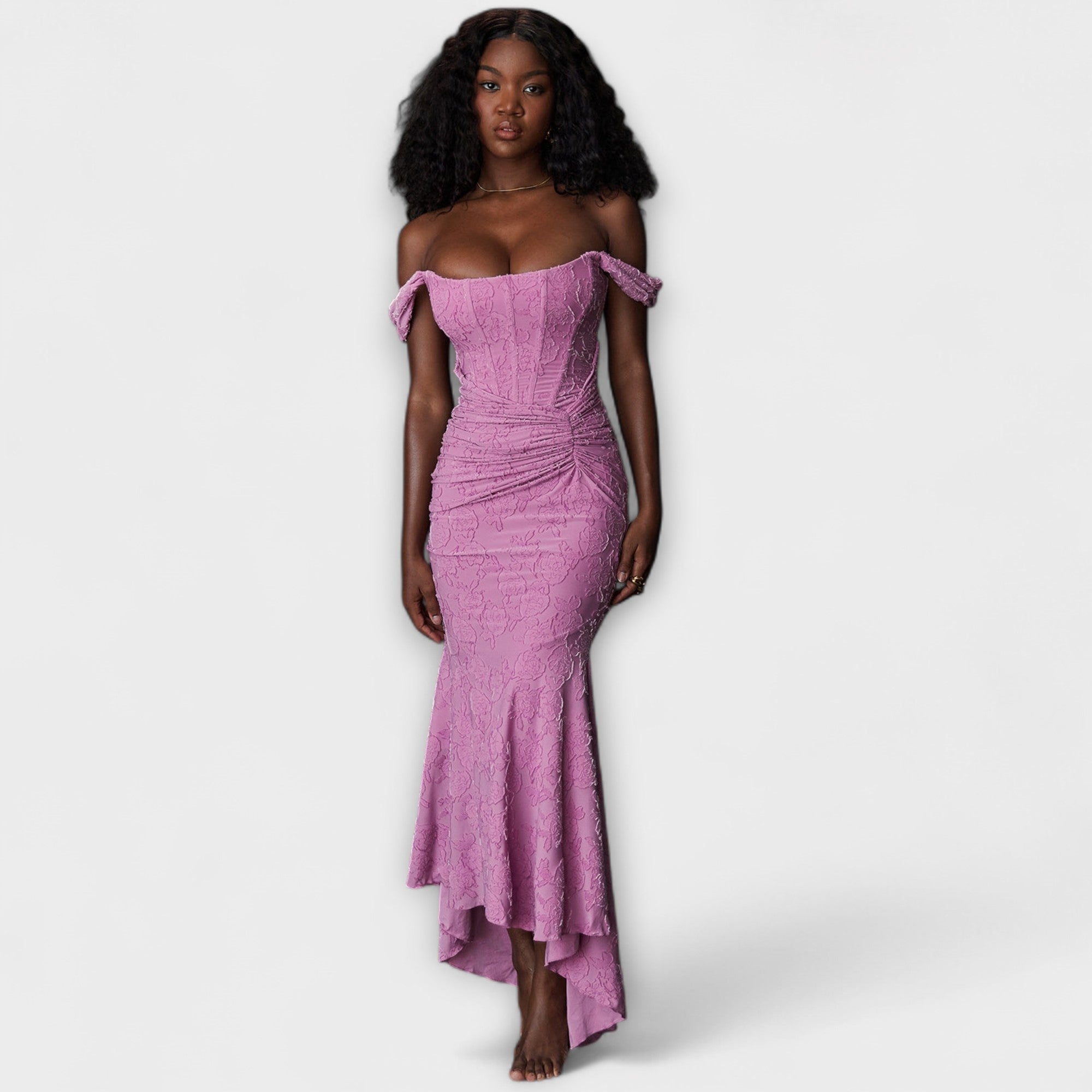 Renske - Vestido largo con corsé elegante y refinado - vittoria stile
