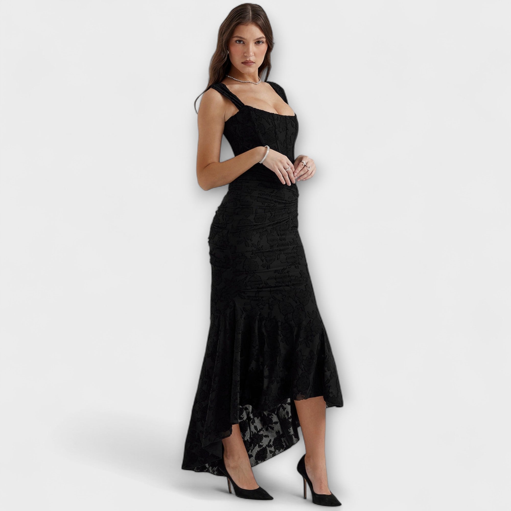 Renske - Vestido largo con corsé elegante y refinado - vittoria stile