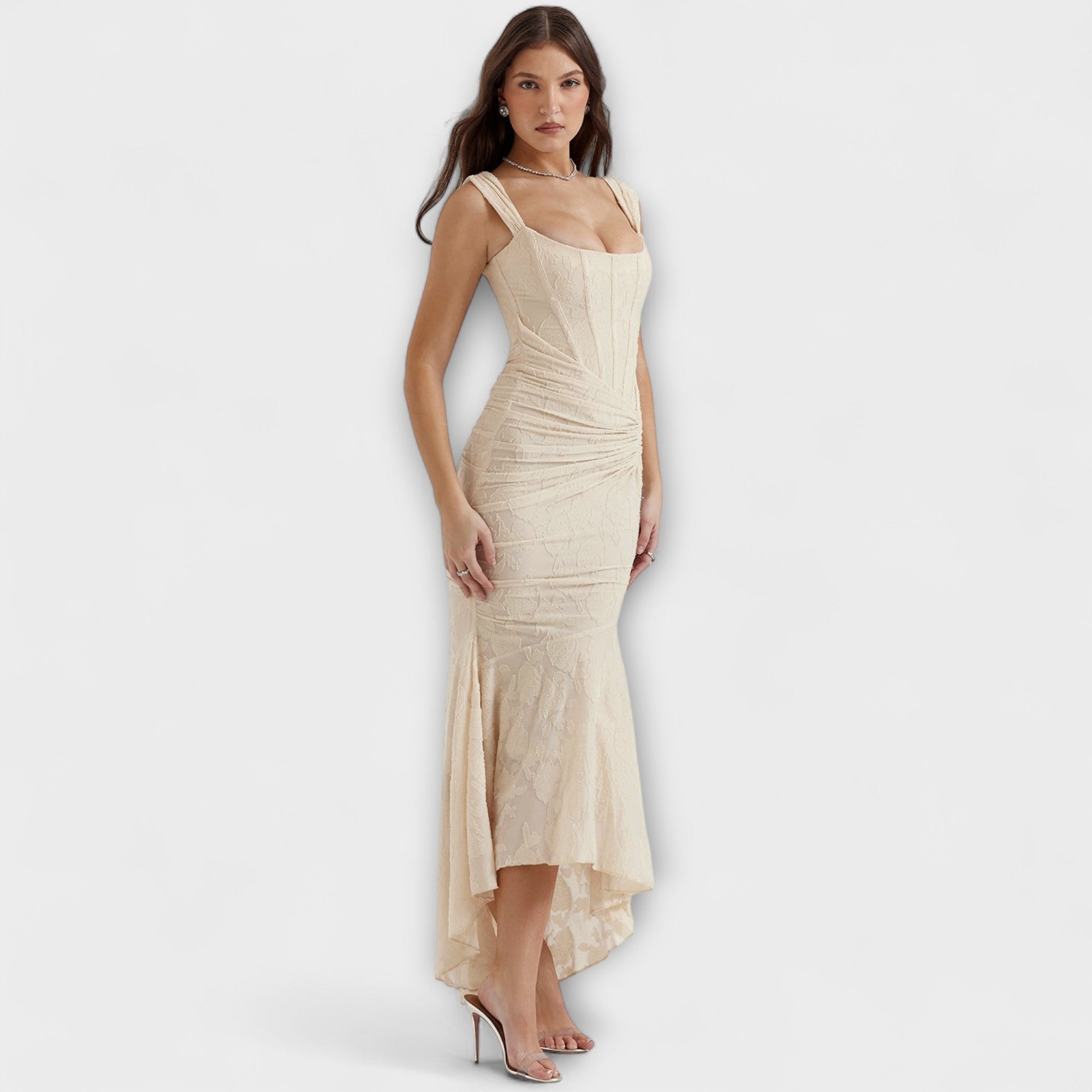 Renske - Vestido largo con corsé elegante y refinado - vittoria stile