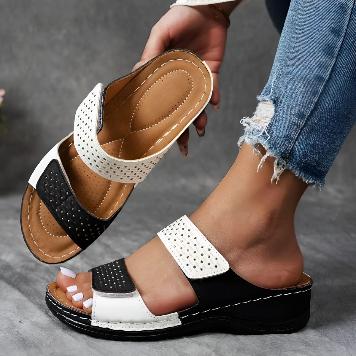 SHERRY™|SANDALI ORTOPEDICI - vittoria stile