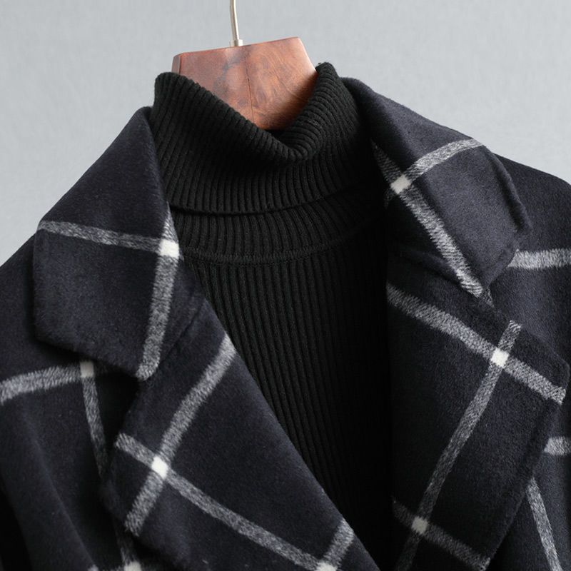 Silvara | Abrigo Elegante a Cuadros de Lana - vittoria stile