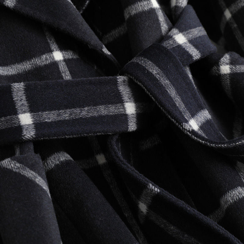 Silvara | Abrigo Elegante a Cuadros de Lana - vittoria stile