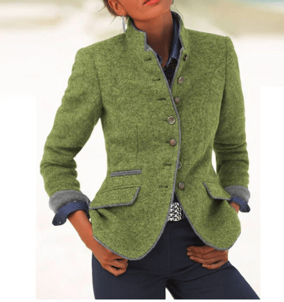 VALERY™|CARDIGAN A COLLO ALTO - vittoria stile