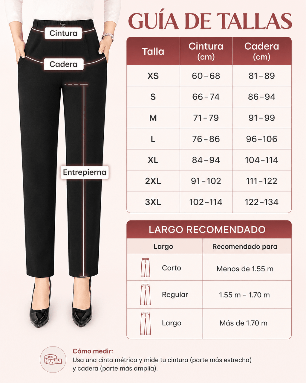 VELIA™ | Pantalón ligero de cintura cómoda y caída elegante - vittoria stile