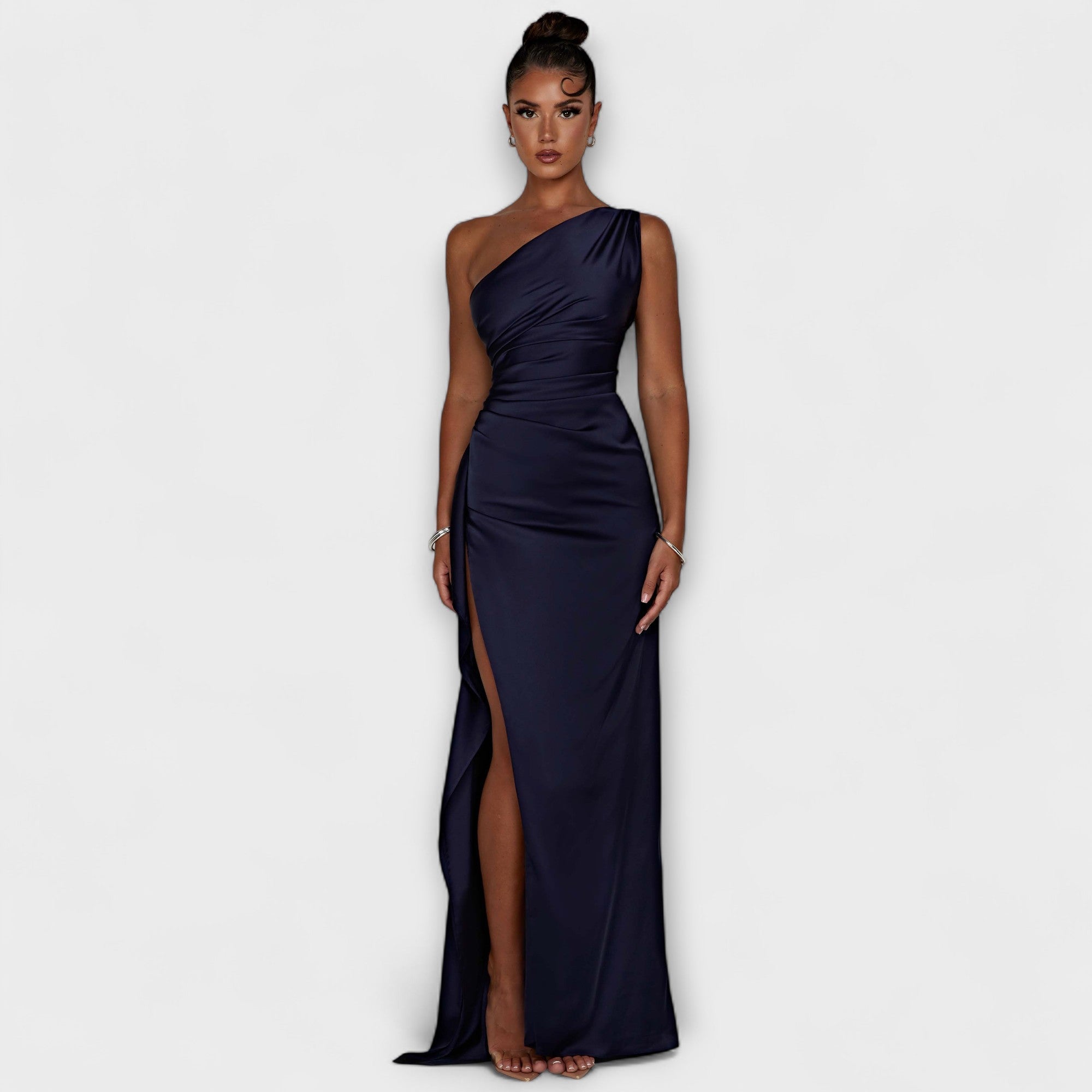 Vestido maxi de un solo hombro - vittoria stile
