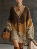 Vestido Suéter Oversize de Punto Degradado - vittoria stile
