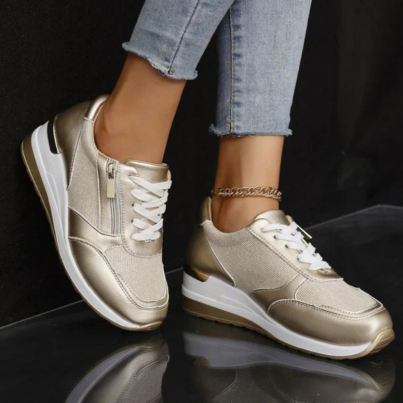 Zapatillas cómodas con cremallera lateral - vittoria stile