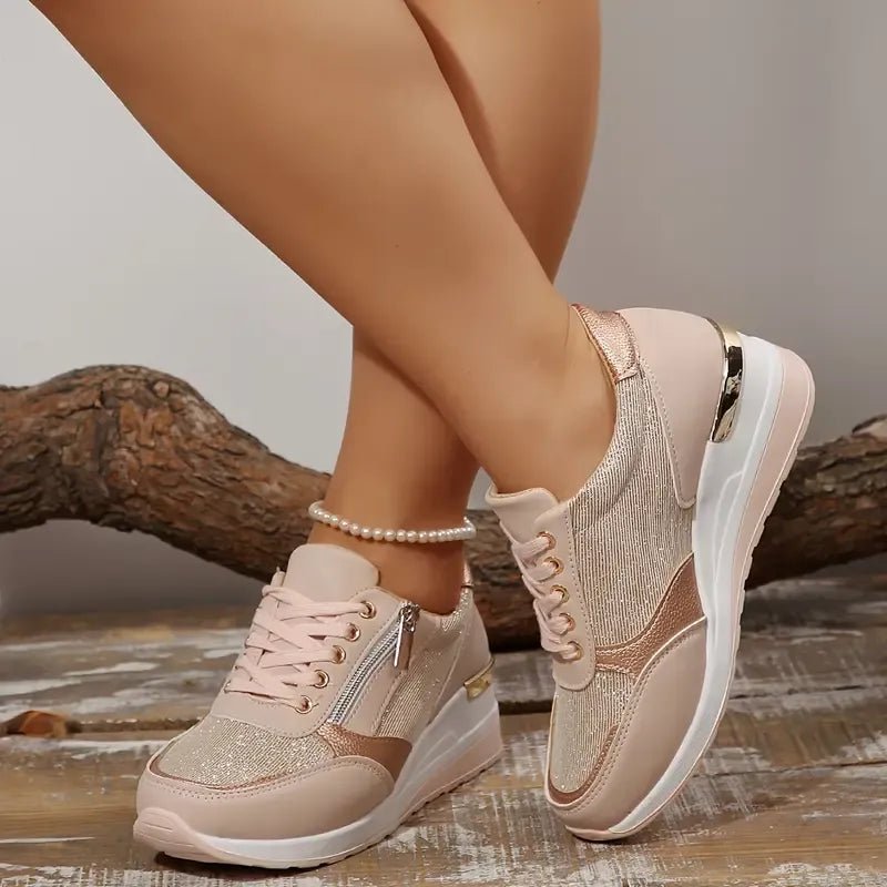 Zapatillas cómodas con cremallera lateral - vittoria stile