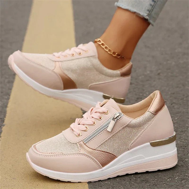 Zapatillas cómodas con cremallera lateral - vittoria stile